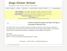 Tablet Screenshot of dogsclickerschool.com